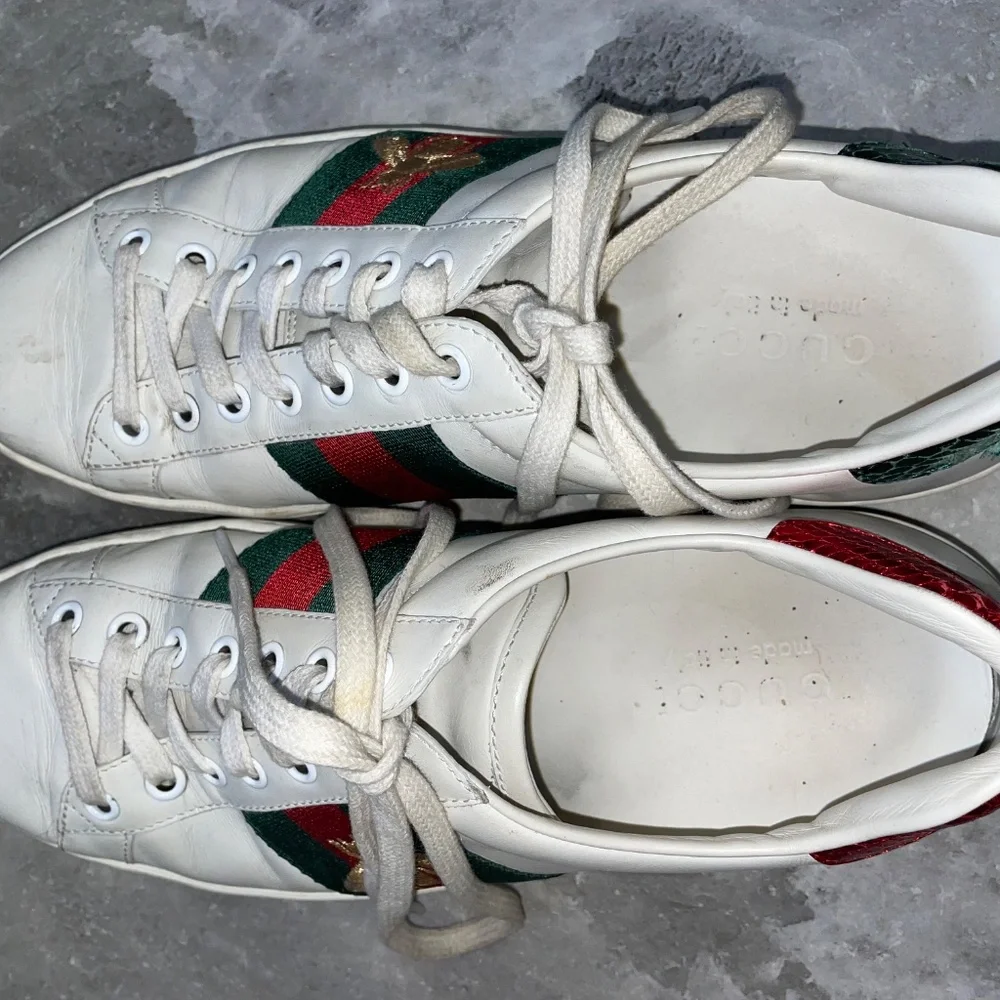 Gucci Ace Bee leather mens 6